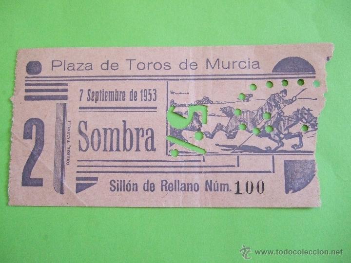 Tauromaquia: ENTRADA PLAZA TOROS - MURCIA 7 SEPTIEMBRE 1953