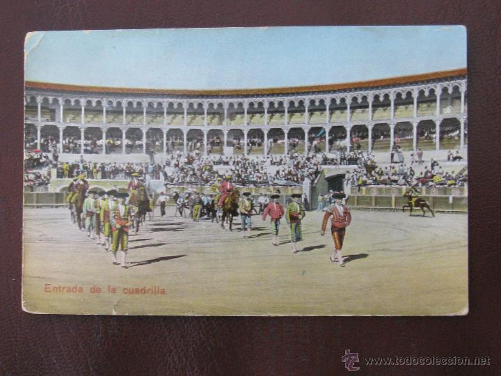 Bullfighting: BONITA POSTAL ANTIGUA ENTRADA DE CUADRILLA