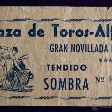 Tauromaquia: ENTRADA TAURINA. PLAZA DE TOROS DE ALFARO (LA RIOJA). 16 AGOSTO 1955. GRAN NOVILLADA.. Lote 50620969