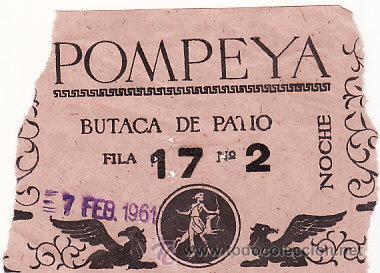 Tauromaquia: ENTRADA DE TOROS PLAZA DE MADRID - POMPEYA - ORIGINAL - ET3262
