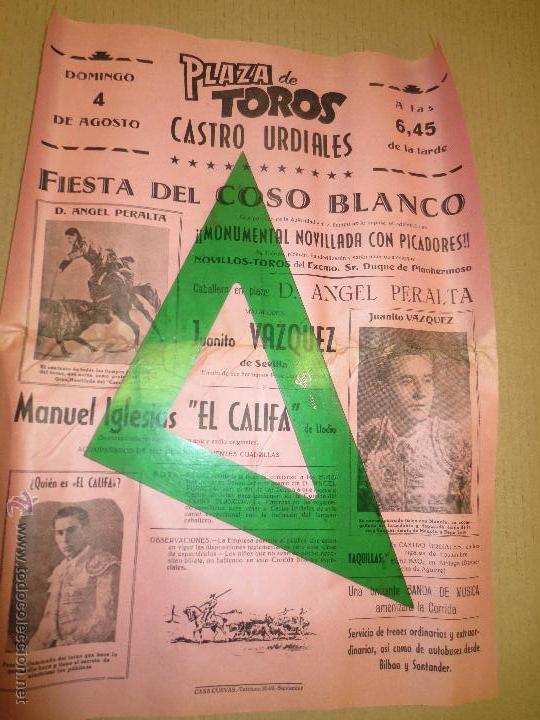 Tauromaquia: plaza toros castro urdiales angel peralta. juanito vazquez sevilla manuel iglesias el califa. llodio