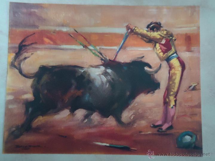 Bullfighting: LAMINA EN CARTULINA A&Ntilde;OS 60 CON MOTIVOS TAURINOS ( 3 )