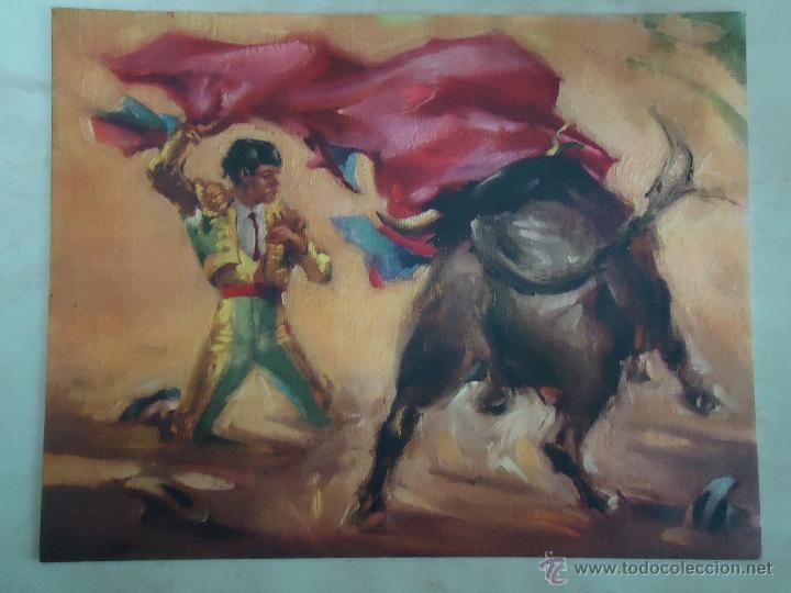 Bullfighting: LAMINA EN CARTULINA A&Ntilde;OS 60 CON MOTIVOS TAURINOS ( 2 )