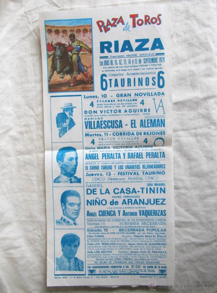 Tauromachia: 3 carteles de toros de Riaza 1979