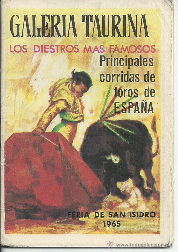 Tauromaquia: PROGRAMA FERIA DE SAN ISIDRO PLAZA VENTAS DE MADRID A&Ntilde;O 1965.bicarbonato TORRES MU&Ntilde;OZ. medicamentos
