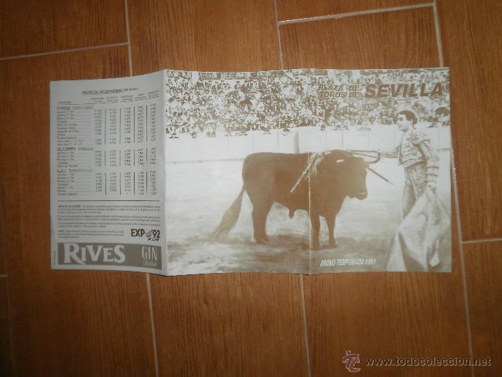Tauromaquia: Abono Sevilla 1991 - Foto 2