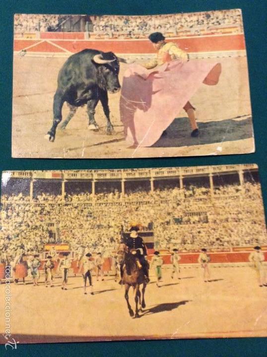 Tauromaquia: Dos postales de pase&iacute;llo y Chamaco a&ntilde;os 50 - Foto 1