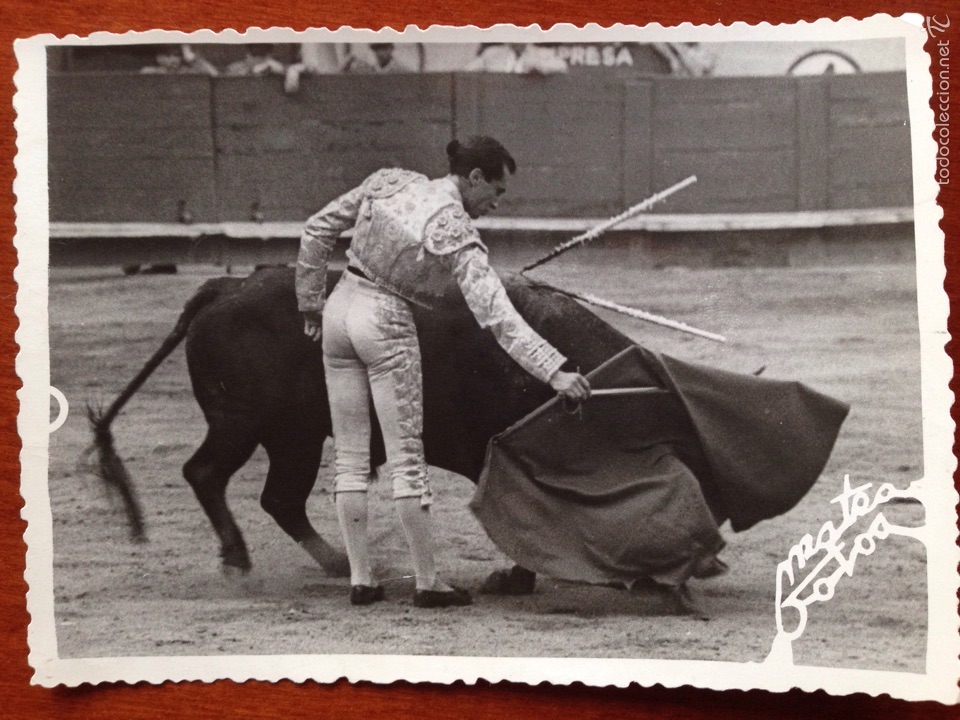 Tauromaquia: Foto original Luis Miguel dominguin corrida de toros Zaragoza 1951