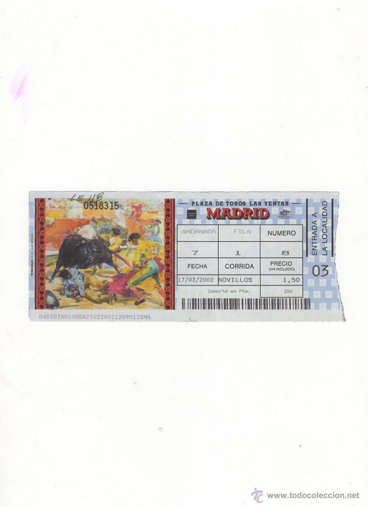 Bullfighting: ENTRADA DE TOROS, PLAZA DE TOROS DE MADRID, 2002.