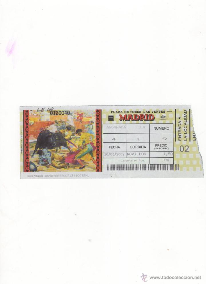 Bullfighting: ENTRADA DE TOROS, PLAZA DE TOROS DE MADRID,2002.