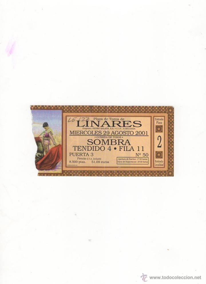 Bullfighting: ENTRADA DE TOROS, PLAZA DE TOROS DE LINARES, 2001.