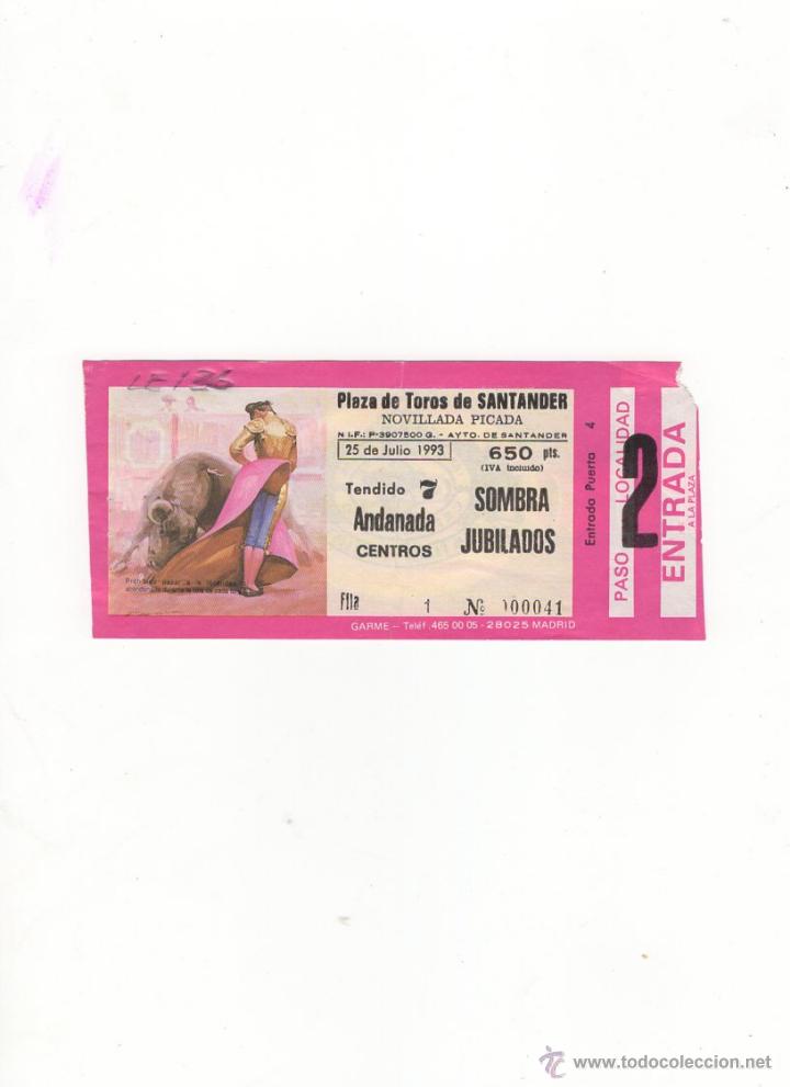 Bullfighting: ENTRADA DE TOROS, PLAZA DE TOROS DE SANTANDER, 1993.