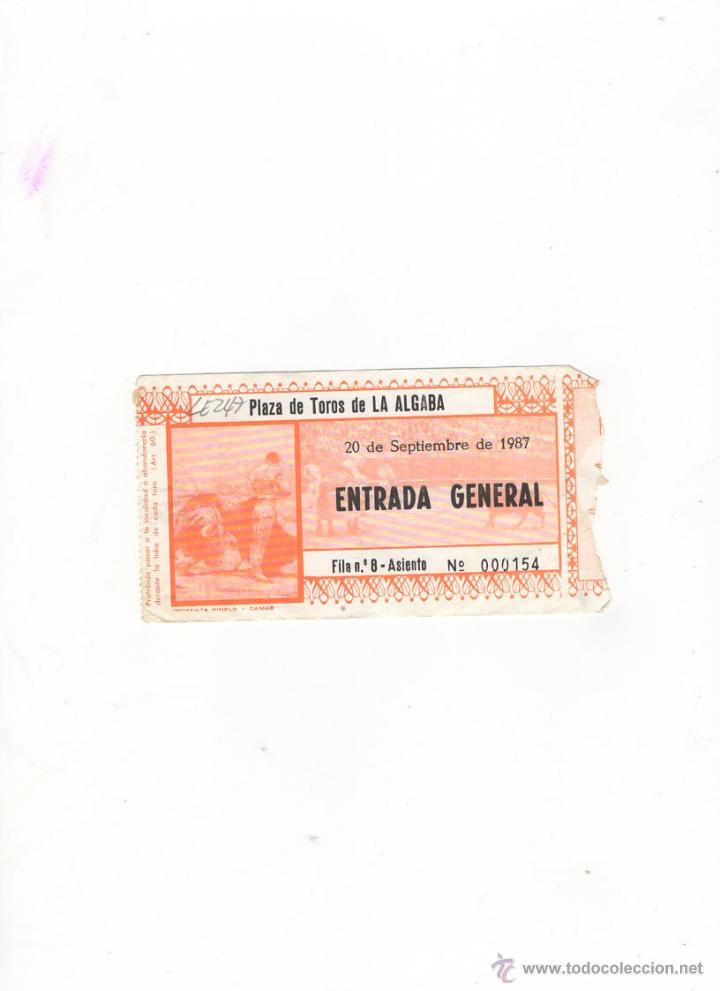Stierkampf: ENTRADA DE TOROS, PLAZA DE TOROS DE LA ALGABA, 1987.