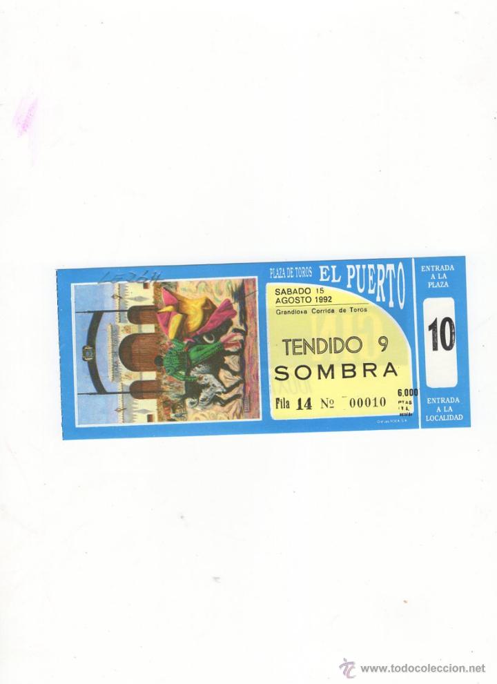 Stierkampf: ENTRADA DE TOROS, PLAZA DE TOROS DE EL PUERTO, 1992.
