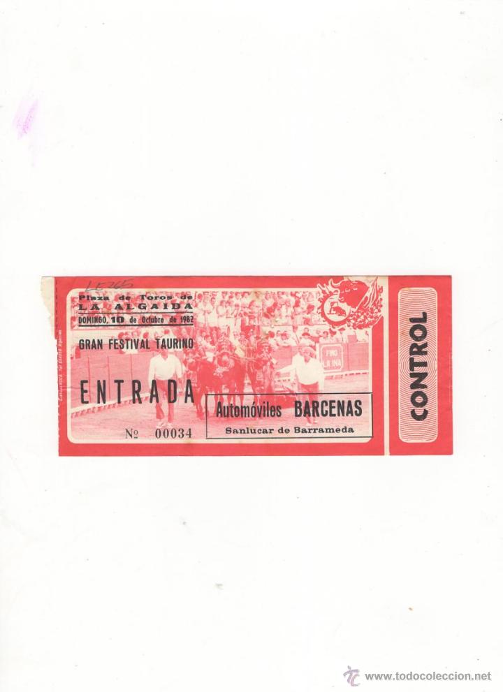 Stierkampf: ENTRADA DE TOROS, PLAZA DE TOROS DE LA ALGAIDA, 1982.