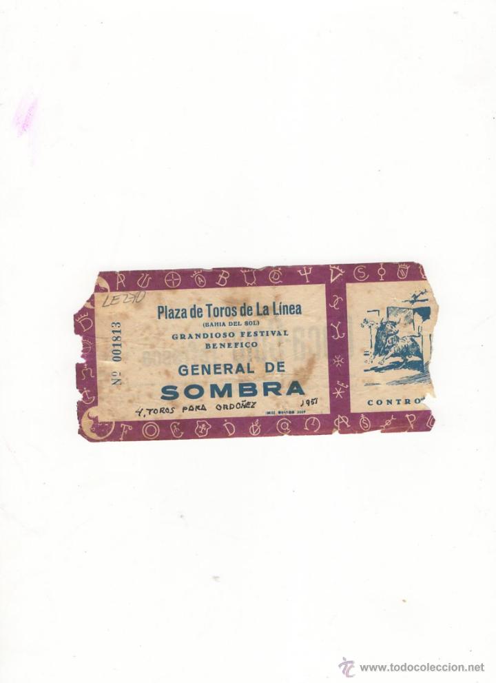 Stierkampf: ENTRADA DE TOROS, PLAZA DE TOROS DE LA LINEA, 1951.