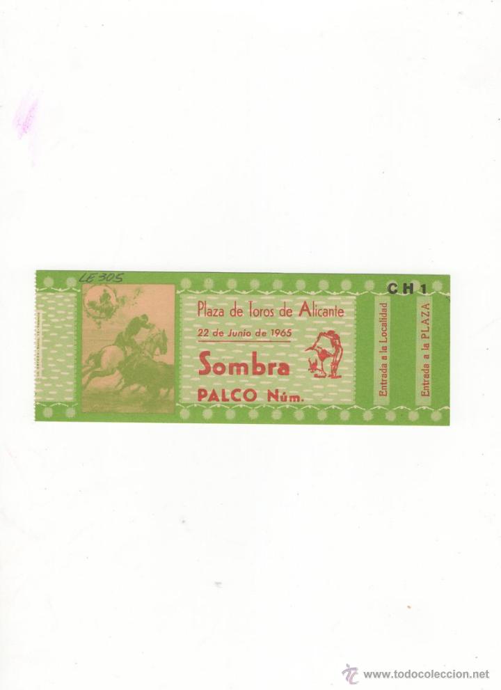 Bullfighting: ENTRADA DE TOROS, PLAZA DE TOROS DE ALICANTE, 1965.