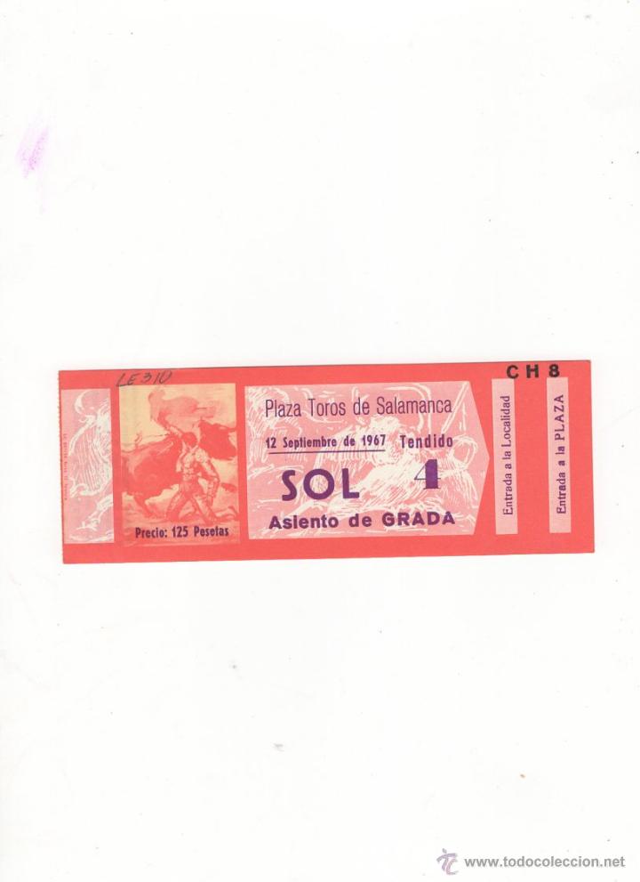 Bullfighting: ENTRADA DE TOROS, PLAZA DE TOROS DE SALAMANCA, 1967.