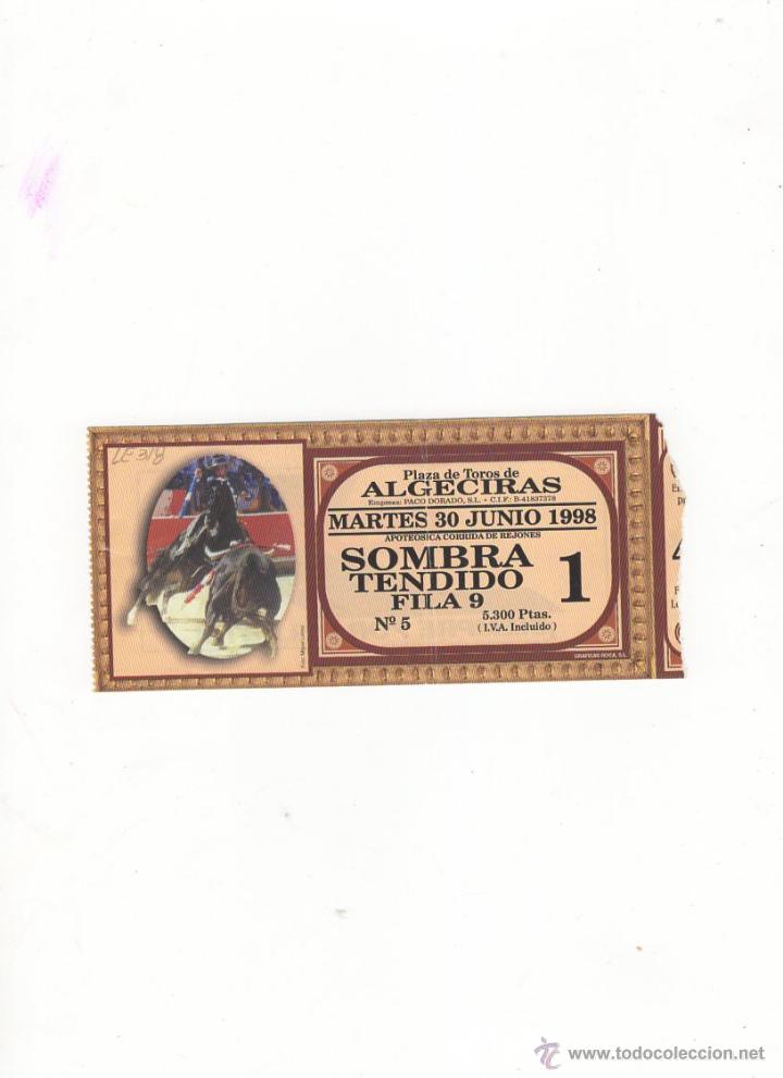 Bullfighting: ENTRADA DE TOROS, PLAZA DE TOROS DE ALGECIRAS, 1998.