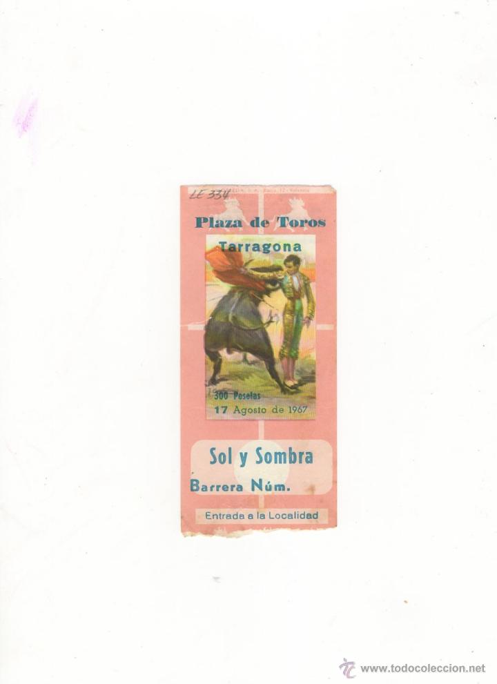 Tauromachia: ENTRADA DE TOROS, PLAZA DE TOROS DE TARRAGONA. 1967.