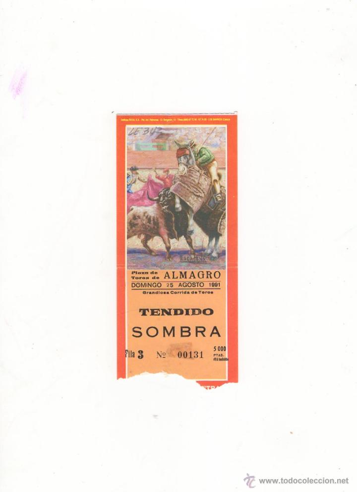 Tauromachia: ENTRADA DE TOROS, PLAZA DE TOROS DE ALMAGRO, 1991.