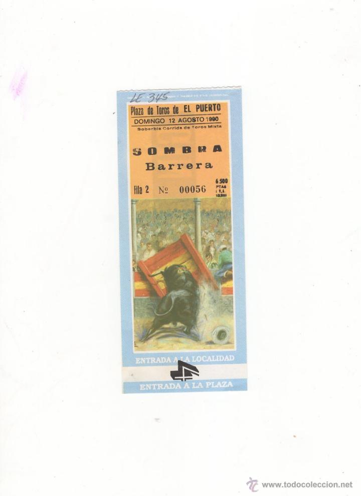 Tauromachia: ENTRADA DE TOROS, PLAZA DE TOROS DE EL PUERTO, 1990.