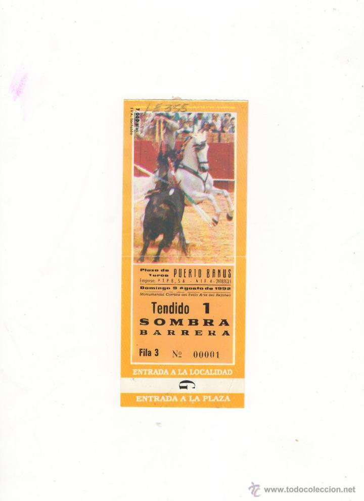 Bullfighting: ENTRADA DE TOROS, PLAZA DE TOROS DE PUERTO BANUS, 1992.
