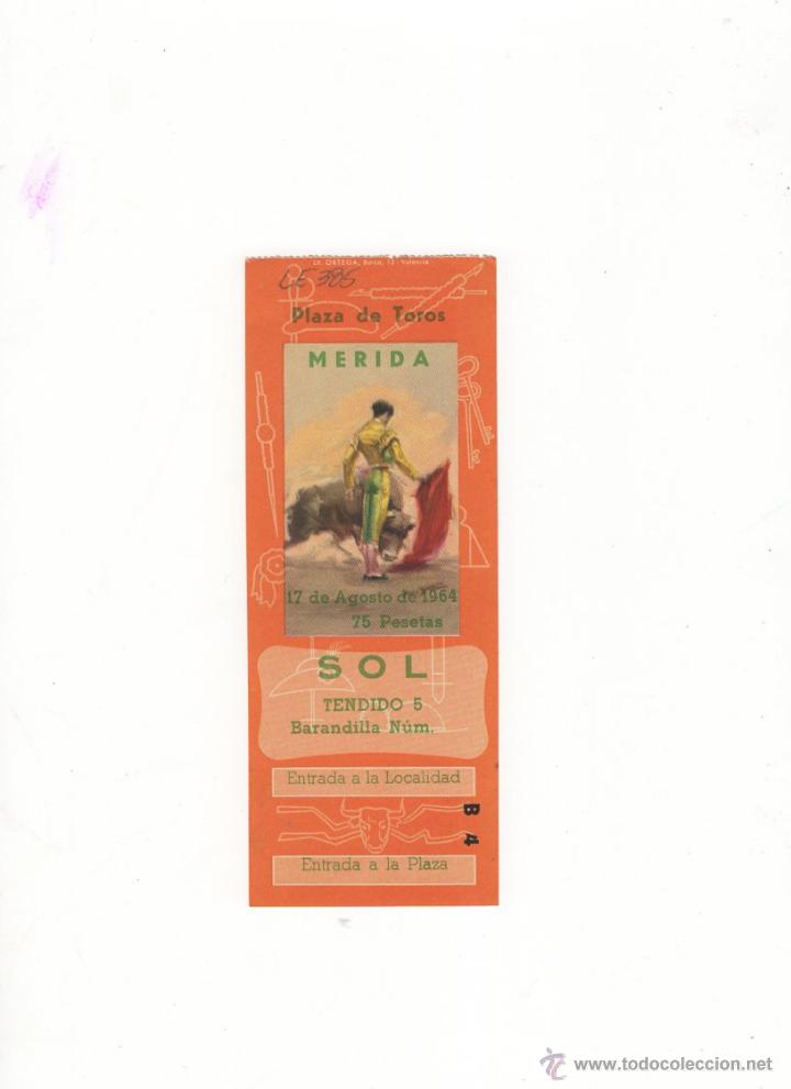 Bullfighting: ENTRADA DE TOROS, PLAZA DE TOROS DE MERIDA, 1964.