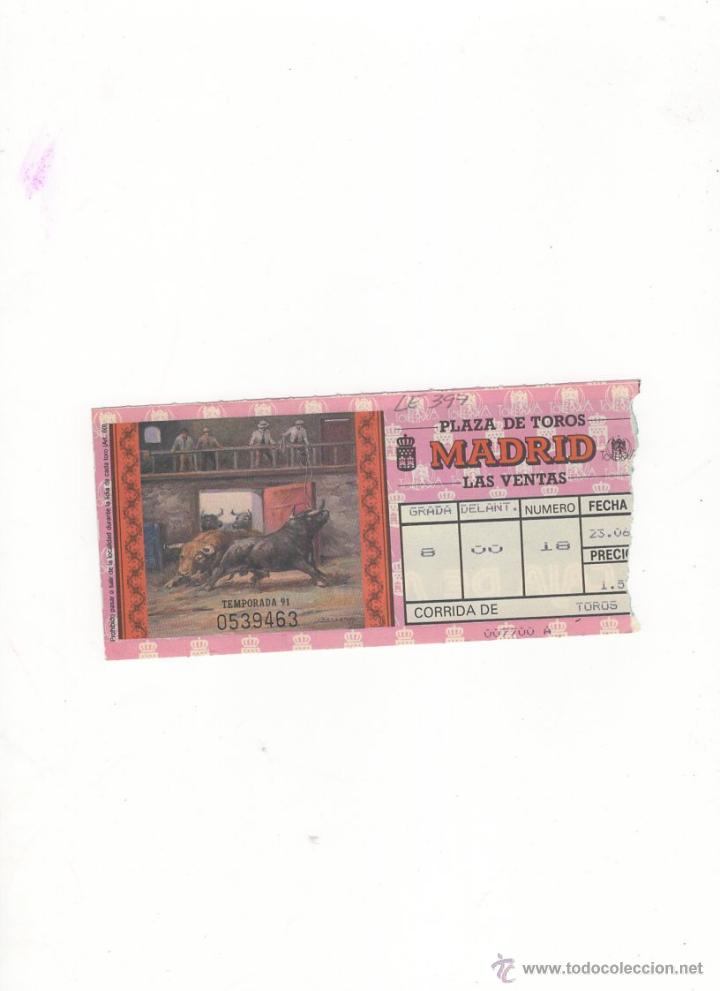Tauromachia: ENTRADA DE TOROS, PLAZA DE TOROS DE MADRID, 1991.