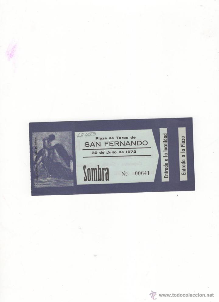 Tauromachia: ENTRADA DE TOROS, PLAZA DE TOROS DE SAN FERNANDO, 1972.