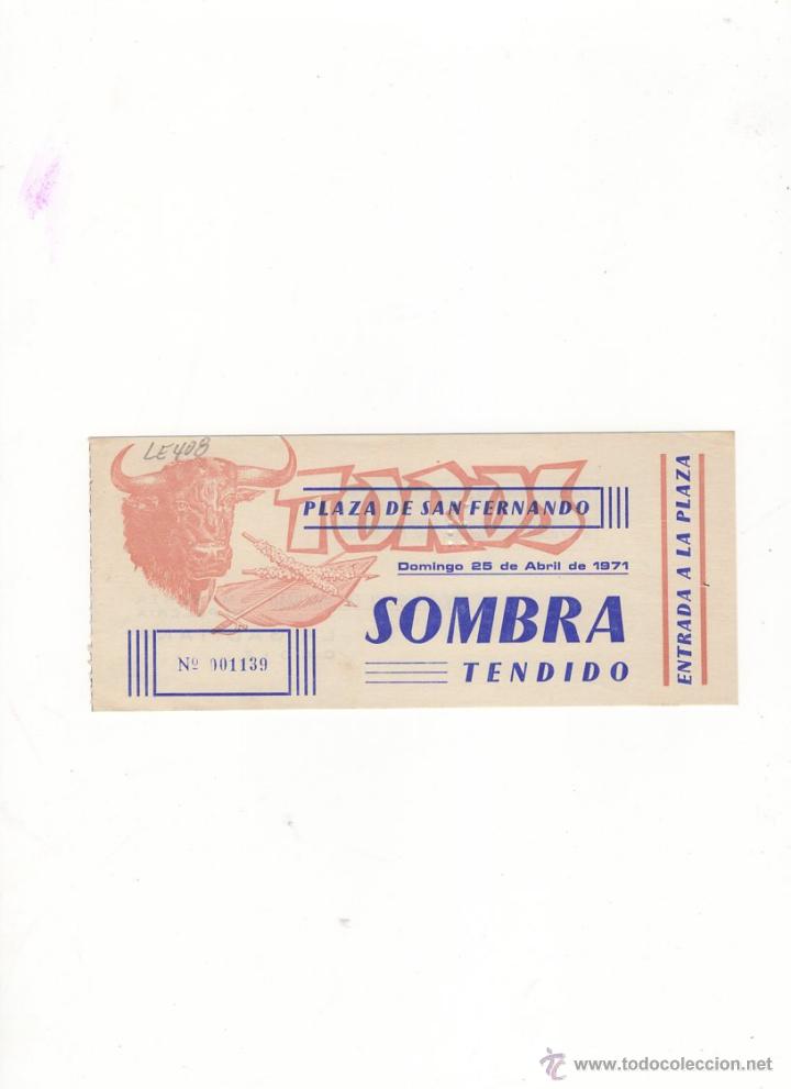 Tauromachia: ENTRADA DE TOROS, PLAZA DE TOROS DE SAN FERNANDO, 1971.