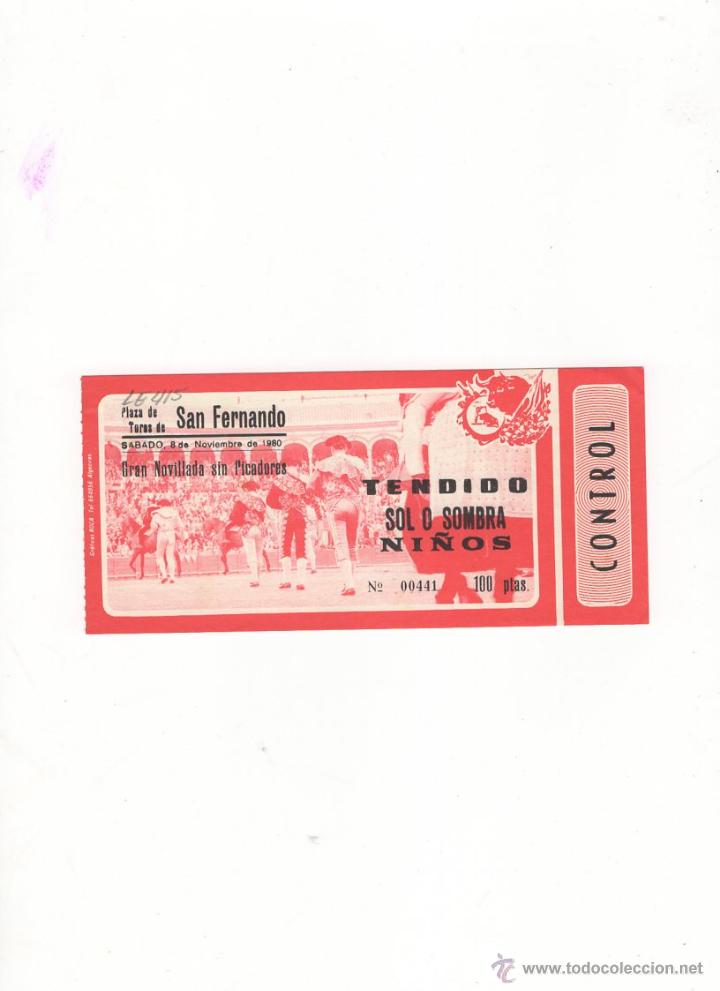 Tauromachia: ENTRADA DE TOROS, PLAZA DE TOROS DE SAN FERNANDO, 1980.