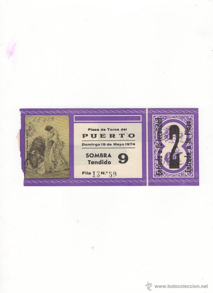 Tauromachia: ENTRADA DE TOROS, PLAZA DE TOROS DE EL PUERTO, 1974.