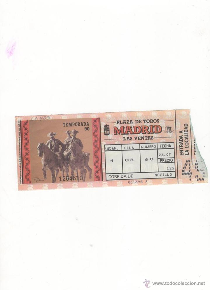 Tauromachia: ENTRADA DE TOROS, PLAZA DE TOROS DE MADRID, 1990.