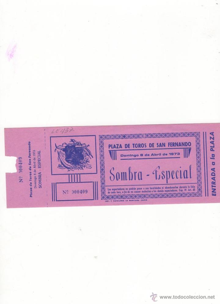 Tauromachia: ENTRADA DE TOROS, PLAZA DE TOROS DE SAN FERNANDO,1973.