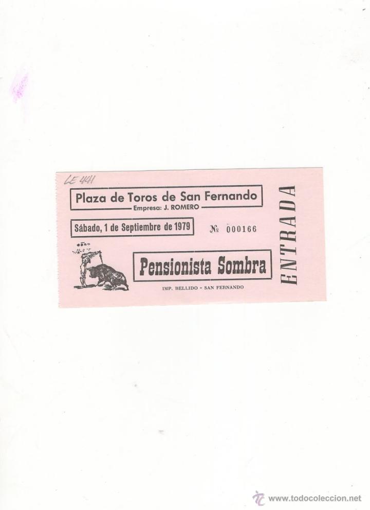 Tauromachia: ENTRADA DE TOROS, PLAZA DE TOROS DE SAN FERNANDO, 1979.