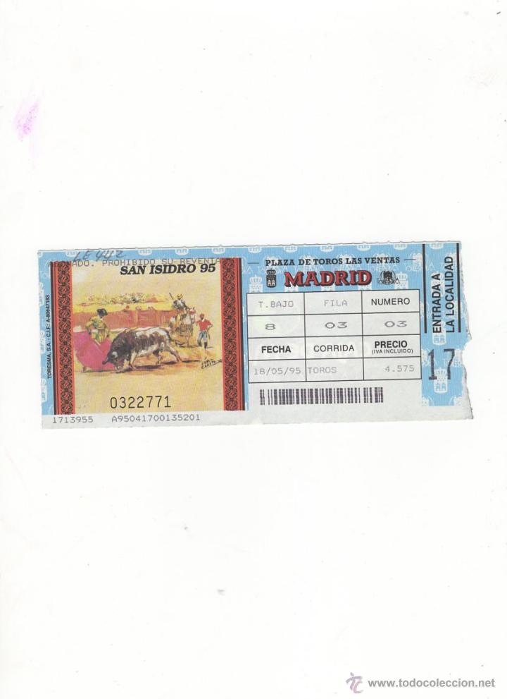 Tauromachia: ENTRADA DE TOROS, PLAZA DE TOROS DE MADRID, 1995.