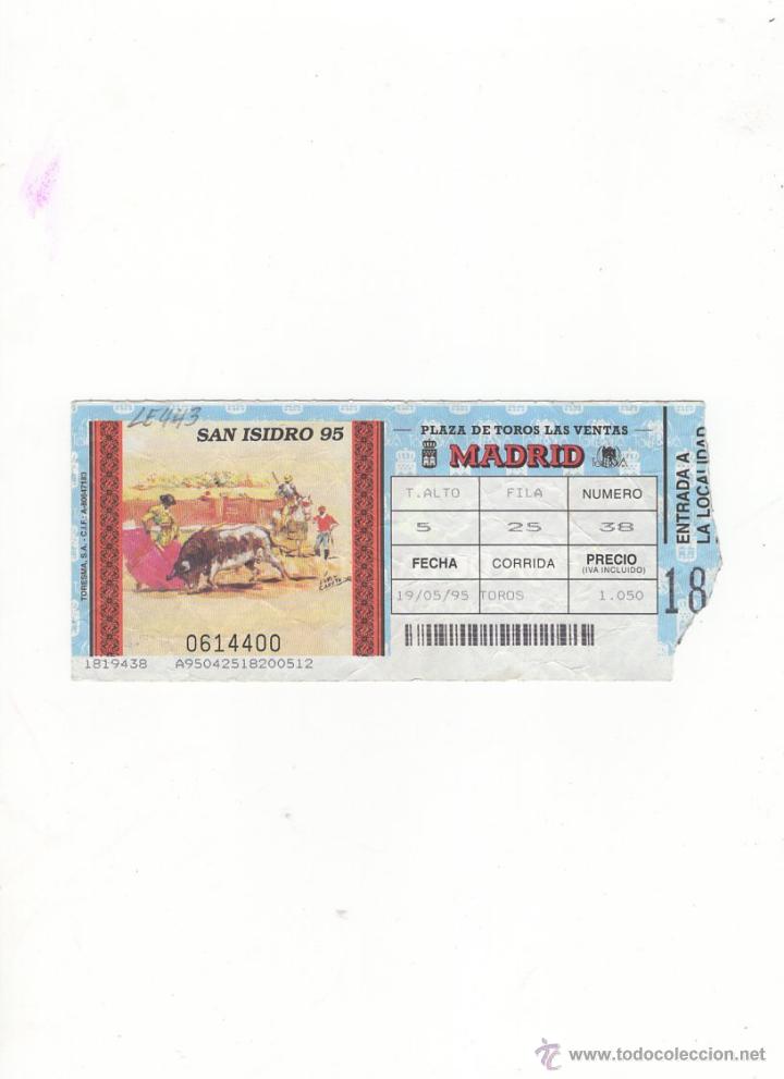Tauromachia: ENTRADA DE TOROS, PLAZA DE TOROS DE MADRID, 1995.