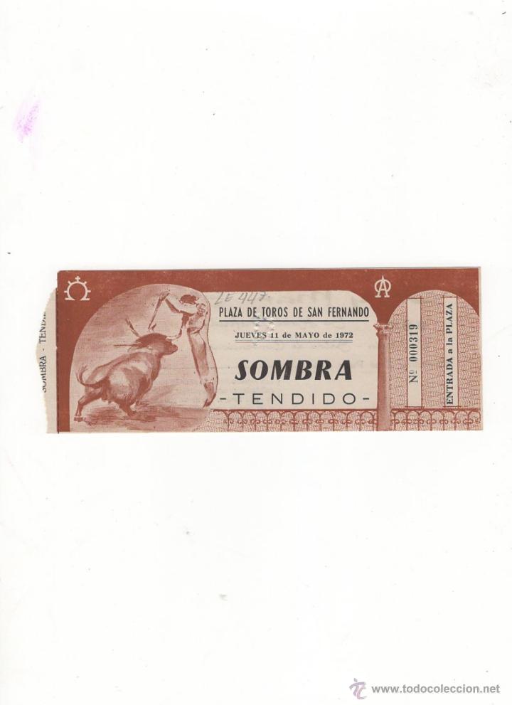 Tauromachia: ENTRADA DE TOROS, PLAZA DE TOROS DE SAN FERNANDO, 1972.