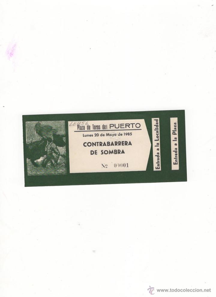 Tauromachia: ENTRADA DE TOROS, PLAZA DE TOROS DE EL PUERTO, 1985.