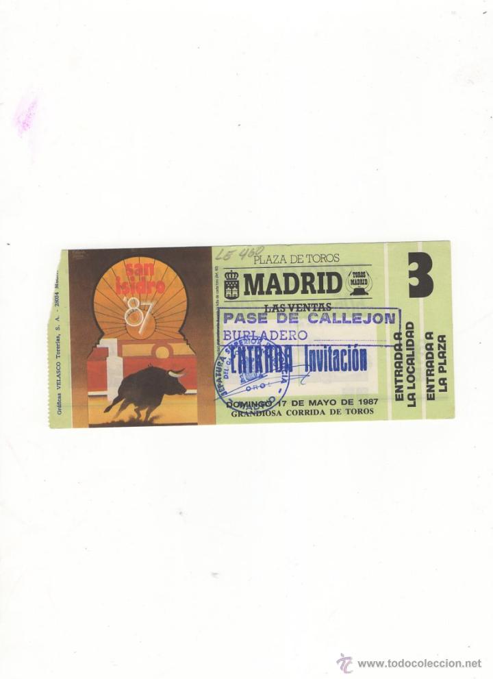 Tauromachia: ENTRADA DE TOROS, PLAZA DE TOROS DE MADRID, 1987.