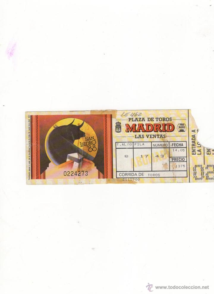 Tauromachia: ENTRADA DE TOROS, PLAZA DE TOROS DE MADRID, 1988.