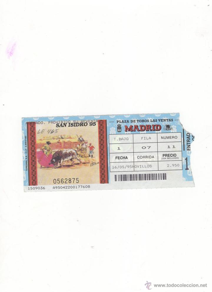 Tauromachia: ENTRADA DE TOROS, PLAZA DE TOROS DE MADRID, 1995.