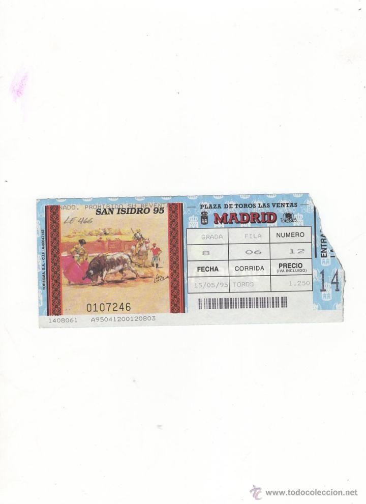 Tauromachia: ENTRADA DE TOROS, PLAZA DE TOROS DE MADRID, 1995.