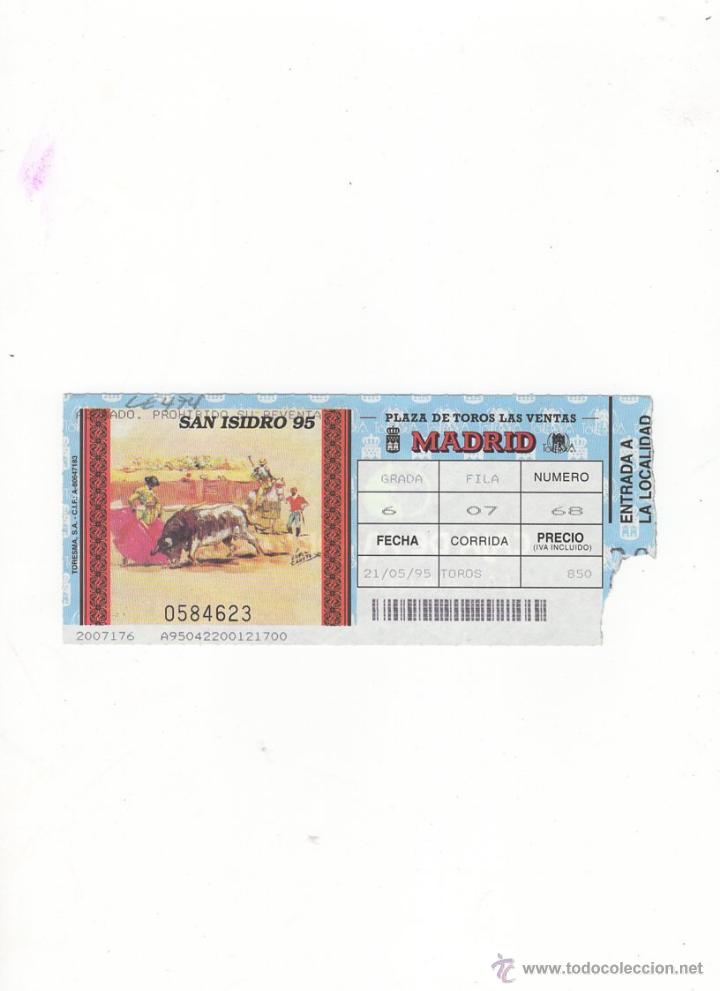 Tauromachia: ENTRADA DE TOROS, PLAZA DE TOROS DE MADRID, 1995.
