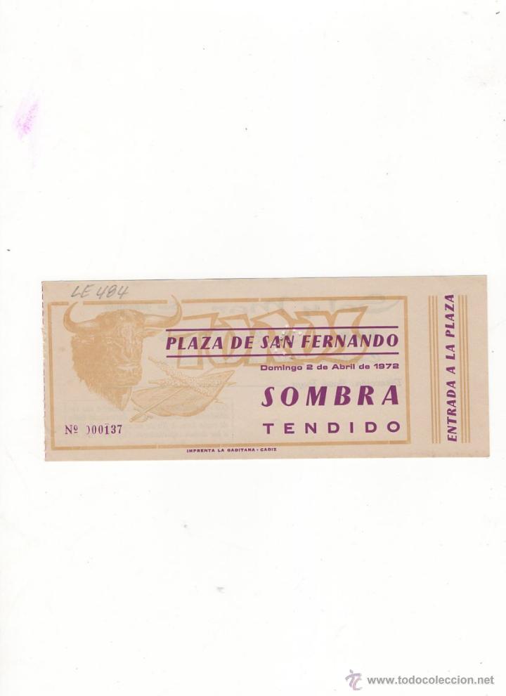 Tauromachia: ENTRADA DE TOROS, PLAZA DE TOROS DE SAN FERNANDO, 1972.