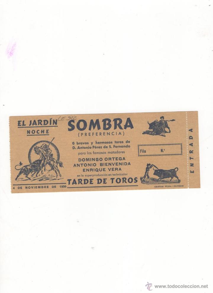 Tauromachia: ENTRADA DE TOROS, PLAZA DE TOROS DE SAN FERNANDO, 1956.
