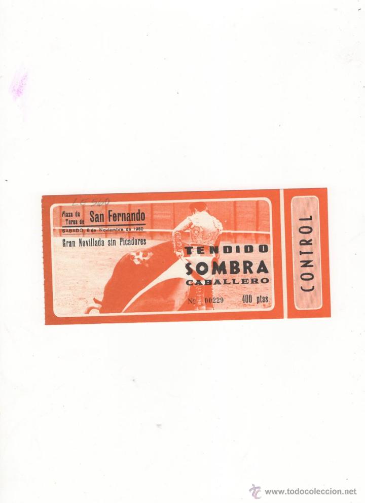 Tauromachia: ENTRADA DE TOROS, PLAZA DE TOROS DE SAN FERNANDO, 1980.