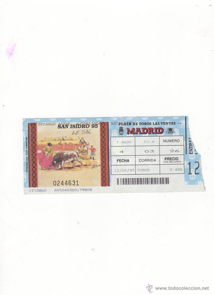 Tauromachia: ENTRADA DE TOROS, PLAZA DE TOROS DE MADRID, 1995.