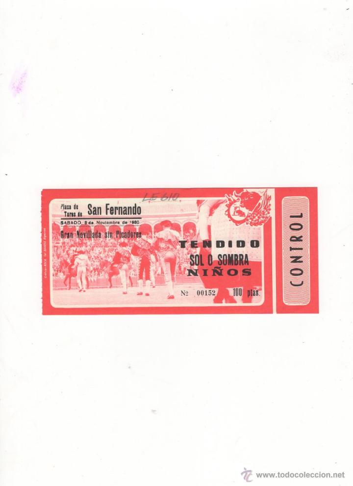 Tauromachia: ENTRADA DE TOROS, PLAZA DE TOROS DE SAN FERNANDO, 1980.